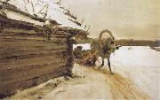 Valentin Serov In Winter oil painting